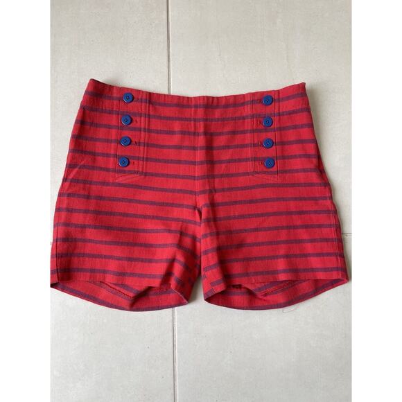 Talbots Shorts Multicolor Striped Nautical Retro Cotton - Picture 1 of 7